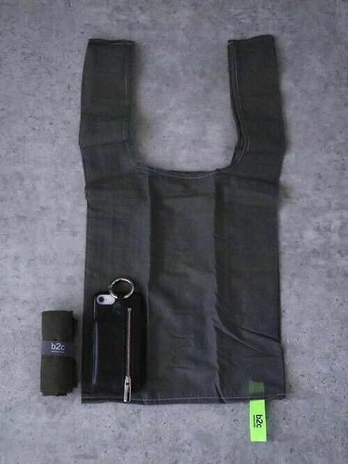 sarasa design b2c コンパクト エコバッグ トランスメッシュ（カーキ）｜買い物バッグ エコバッグ レジバッグ メンズ 折りた