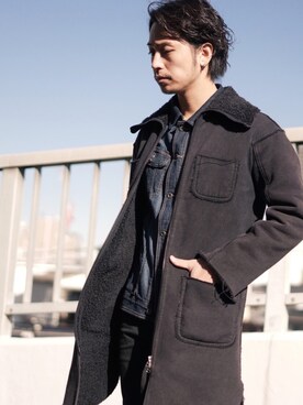 「MARTIN MARGIELA（マルタンマルジェラ）のアイテム」を使った、YUTAさん（メンズ・175cm）の冬コーディネート