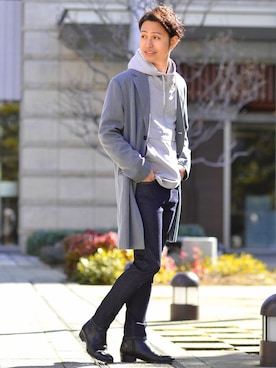 YUTAさん（メンズ・175cm）の冬コーディネート