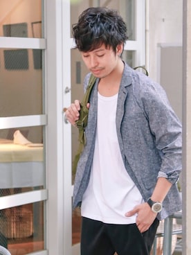 「ジョガーパンツ」｜YUTAさん（メンズ・175cm）の春コーディネート