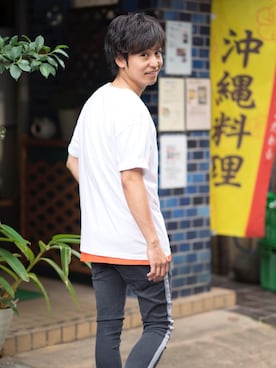 「ジョガーパンツ」｜YUTAさん（メンズ・175cm）の夏コーディネート