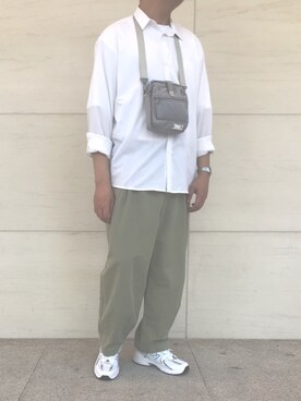 「COP（シーオーピー）のアイテム」を使った、Yves Chungさん（メンズ・178cm）の夏コーディネート