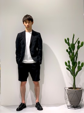 「COLONY 2139（コロニートゥーワンスリーナイン）のアイテム（テーラードジャケット）」を使った、peiさん（メンズ・178cm）の春コーディネート