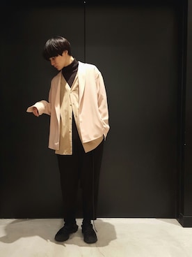 「DRESSEDUNDRESSED（ドレスドアンドレスド）のアイテム」を使った、TAKATONさん（メンズ・171cm）の春コーディネート