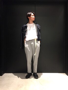 「lideal（リデアル）のアイテム（ジャケット/アウター）」を使った、TAKATONさん（メンズ・171cm）の夏コーディネート