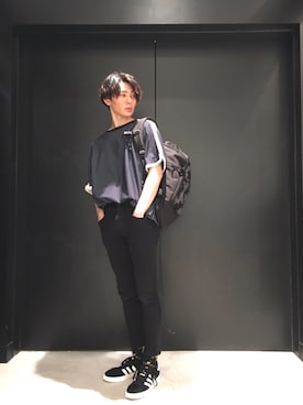「C6（シーシックス）のアイテム（バッグ）」を使った、TAKATONさん（メンズ・171cm）の夏コーディネート