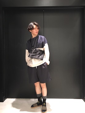 「master-piece（マスターピース）のアイテム」を使った、TAKATONさん（メンズ・171cm）の夏コーディネート