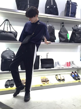 「lot holon（ロットホロン）のアイテム（その他パンツ）」を使った、TAKATONさん（メンズ・171cm）の夏コーディネート