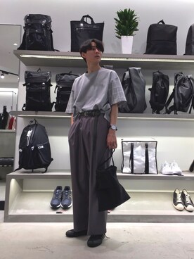 「KOMONO.（コモノ）のアイテム」を使った、TAKATONさん（メンズ・171cm）の夏コーディネート