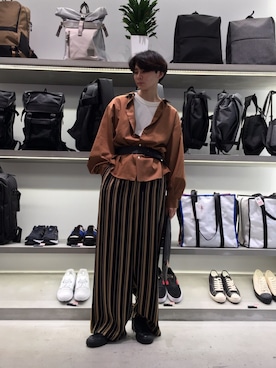 「ETHOSENS（エトセンス）のアイテム（パンツ）」を使った、TAKATONさん（メンズ・171cm）の夏コーディネート