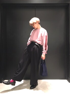 「lot holon（ロットホロン）のアイテム（パンツ）」を使った、TAKATONさん（メンズ・171cm）の夏コーディネート