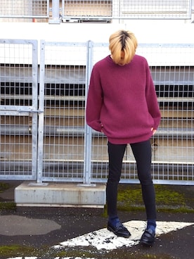 「Simpleのアイテム」を使った、TAKATONさん（メンズ・171cm）の秋コーディネート