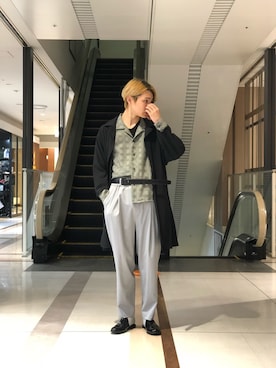 「ESSAY（エッセイ）のアイテム」を使った、TAKATONさん（メンズ・171cm）の春コーディネート