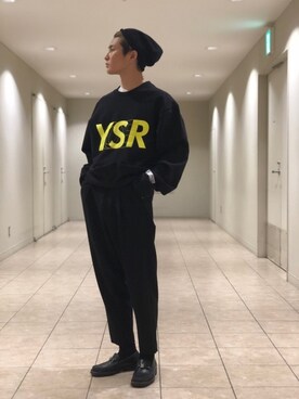 「Acne Studios（アクネストゥディオズ）のアイテム」を使った、TAKATONさん（メンズ・171cm）の秋コーディネート