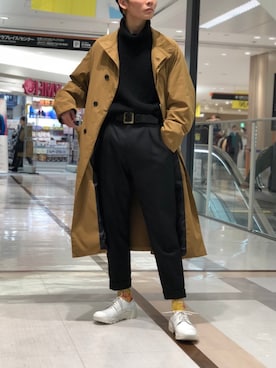 「Lui's（ルイス）のアイテム（スニーカー）」を使った、TAKATONさん（メンズ・171cm）の冬コーディネート