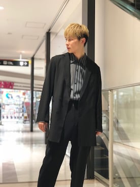 「ETHOSENS（エトセンス）のアイテム（トップス）」を使った、TAKATONさん（メンズ・171cm）の冬コーディネート