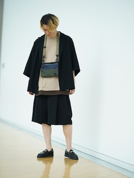 「C6（シーシックス）のアイテム（バッグ）」を使った、TAKATONさん（メンズ・171cm）の夏コーディネート
