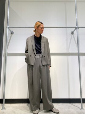 テーラードジャケット グレー系 を使った ショート丈 のメンズ人気ファッションコーディネート Wear