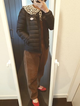 「古着好きな人と繋がりたい」｜「アイテム（バレエシューズ）」を使った、MOMOさん（レディース・160cm）の冬コーディネート