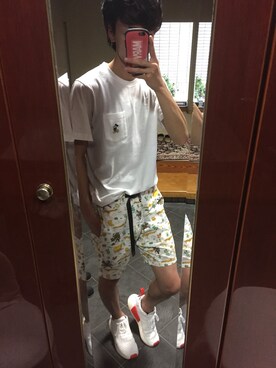 「WEGO（ウィゴー）のアイテム（ピアス（片耳用））」を使った、あっくんさん（メンズ・174cm）の夏コーディネート