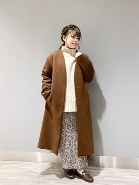 「アパートバイローリーズ」｜「アイテム（その他アウター）」を使った、ナオさん（レディース・152cm）の冬コーディネート