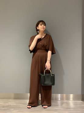 「アパートバイローリーズ」｜「アイテム（オールインワン・サロペット）」を使った、ナオさん（レディース・152cm）の夏コーディネート