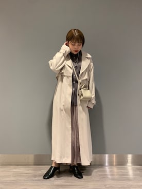 「アパートバイローリーズ」｜「アイテム（スリッポン）」を使った、ナオさん（レディース・152cm）の冬コーディネート