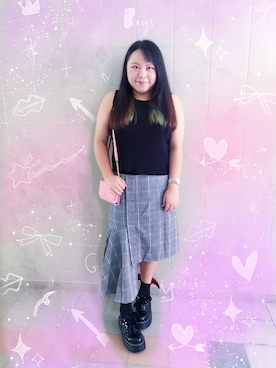 「PULL&BEAR（プルアンドベア）のアイテム（その他シューズ）」を使った、K E L L Y ♡さん（レディース・155cm）の秋コーディネート