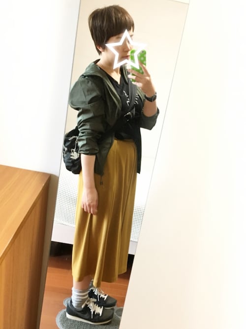 つなこ ユニクロのパーカ ブルゾンを使ったコーディネート Wear