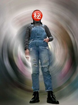 「6IXTY8IGHTのアイテム（オールインワン・サロペット）」を使った、a1ice每天都在瞎98乱穿さん（レディース・160cm）の冬コーディネート