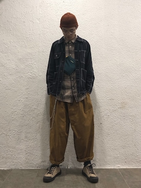 「SENSE（センス）のアイテム（ブルゾン）」を使った、Tedさん（メンズ・175cm）の冬コーディネート