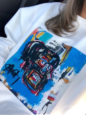 「BASQUIAT（バスキア）のアイテム」を使った、sherinaさん（レディース・163cm）の冬コーディネート