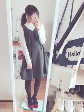 sakikoさん（レディース・159cm）の冬コーディネート