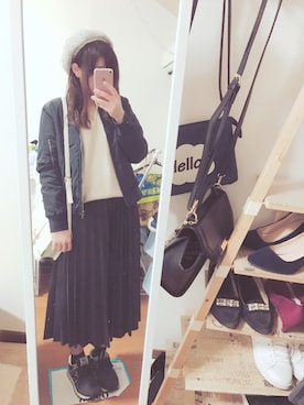 sakikoさん（レディース・159cm）の冬コーディネート