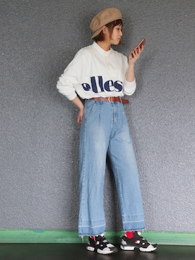 「Factor=（ファクターイコール）のアイテム（パンツ）」を使った、△SHih◎Ri ▼さん（レディース・162cm）の春コーディネート