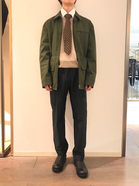 「DRIES VAN NOTEN（ドリスヴァンノッテン）のアイテム（その他）」を使った、小飞さん（メンズ・176cm）の春コーディネート