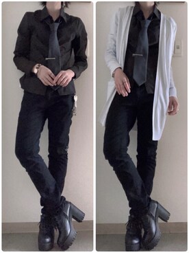 しまむら シマムラ のネクタイを使った人気ファッションコーディネート Wear