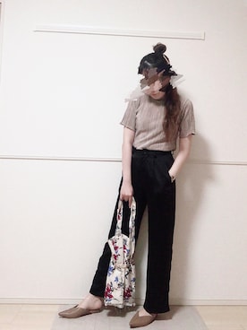 「アイテム（スリッポン）」を使った、mabby🐰さん（レディース・168cm・20代）の秋コーディネート