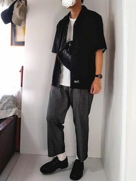 「ｌａｒｋｉｎｓ（ラーキンス）のアイテム」を使った、YO-SUKEさん（メンズ・178cm）の夏コーディネート