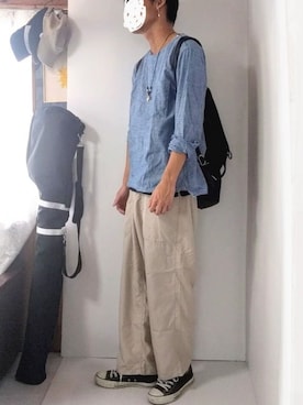 「osharewalker（オシャレウォーカー）のアイテム」を使った、YO-SUKEさん（メンズ・178cm）の夏コーディネート