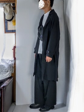 「JUNRED（ジュンレッド）のアイテム（ショルダーバッグ）」を使った、YO-SUKEさん（メンズ・178cm）の秋コーディネート