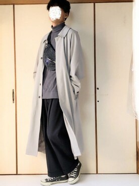 「JUNRED（ジュンレッド）のアイテム（ショルダーバッグ）」を使った、YO-SUKEさん（メンズ・178cm）の秋コーディネート