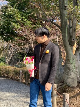 「UNITED TOKYO（ユナイテッドトウキョウ）のアイテム（財布/小物）」を使った、84さん（メンズ・172cm）の冬コーディネート