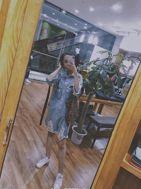 「ZARA（ザラ）のアイテム（カバーオール）」を使った、一只漂亮的女鬼aaさん（レディース・160cm）の秋コーディネート