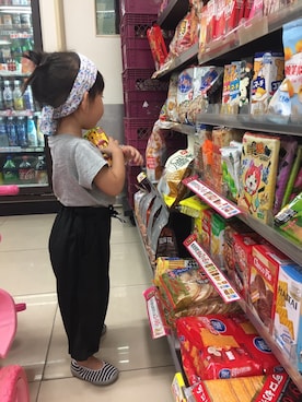 「アイテム（スリッポン、その他）」を使った、Liaolele-Ariel さん（キッズ・90cm）の秋コーディネート