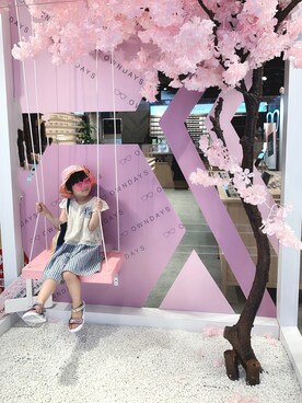 「H&M（エイチ・アンド・エム）のアイテム（スカート）」を使った、Liaolele-Ariel さん（キッズ・100cm）の春コーディネート