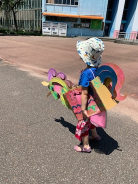 「other.（アザー）のアイテム」を使った、Liaolele-Ariel さん（キッズ・100cm）の春コーディネート