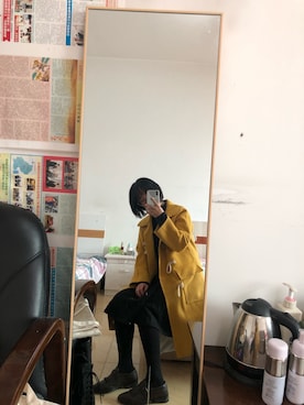 「アイテム（ダッフルコート、ゴールド系）」を使った、一只肥嘟嘟-さん（レディース・157cm）の冬コーディネート