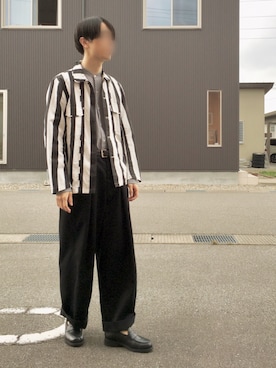 「SCYE BASICS（サイベーシックス）のアイテム（トップス）」を使った、なかけんさん（メンズ・171cm）の春コーディネート