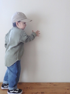 「ワッフル」｜minato さん（キッズ・90cm）の春コーディネート